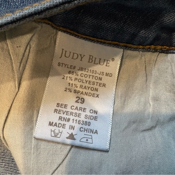 Judy Blue Abbey Relaxed Fit in Vintage Wash, Sz 29 - Picture 12 of 12